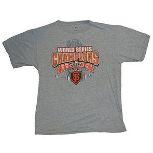 San Francisco Giants 2010 World Series Champions Majestic T-Shirt Men's Large